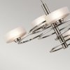 Żyrandol Aleeka - 5 źródeł światła Klasyczny pewter owalne szklane klosze ringi pierścienie nowoczesny elegancki możliwość ściemniania KL-ALEEKA5B KICHLER